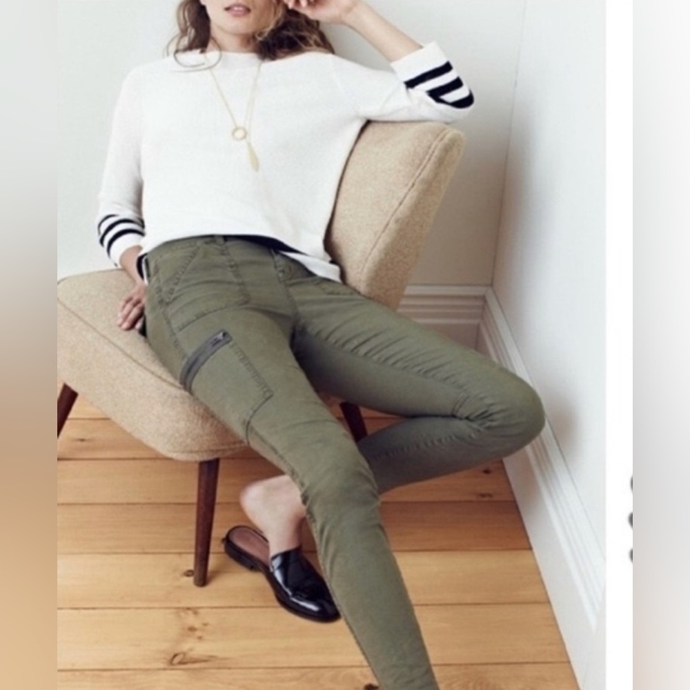Madewell army green skinny cargo .